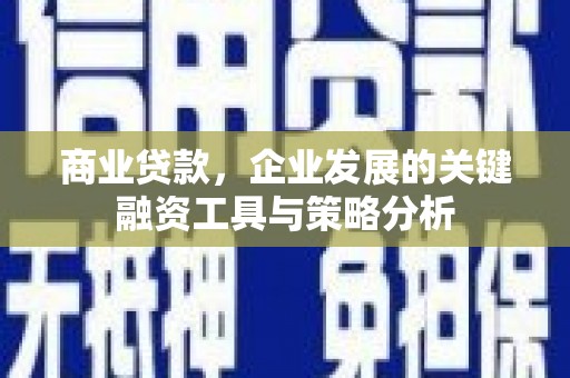 景宁商业贷款，企业发展的关键融资工具与策略分析
